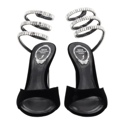 MAYFEYR - Rene Caovilla - Cleo Spark Velvet Heels - C12610105VL01V065