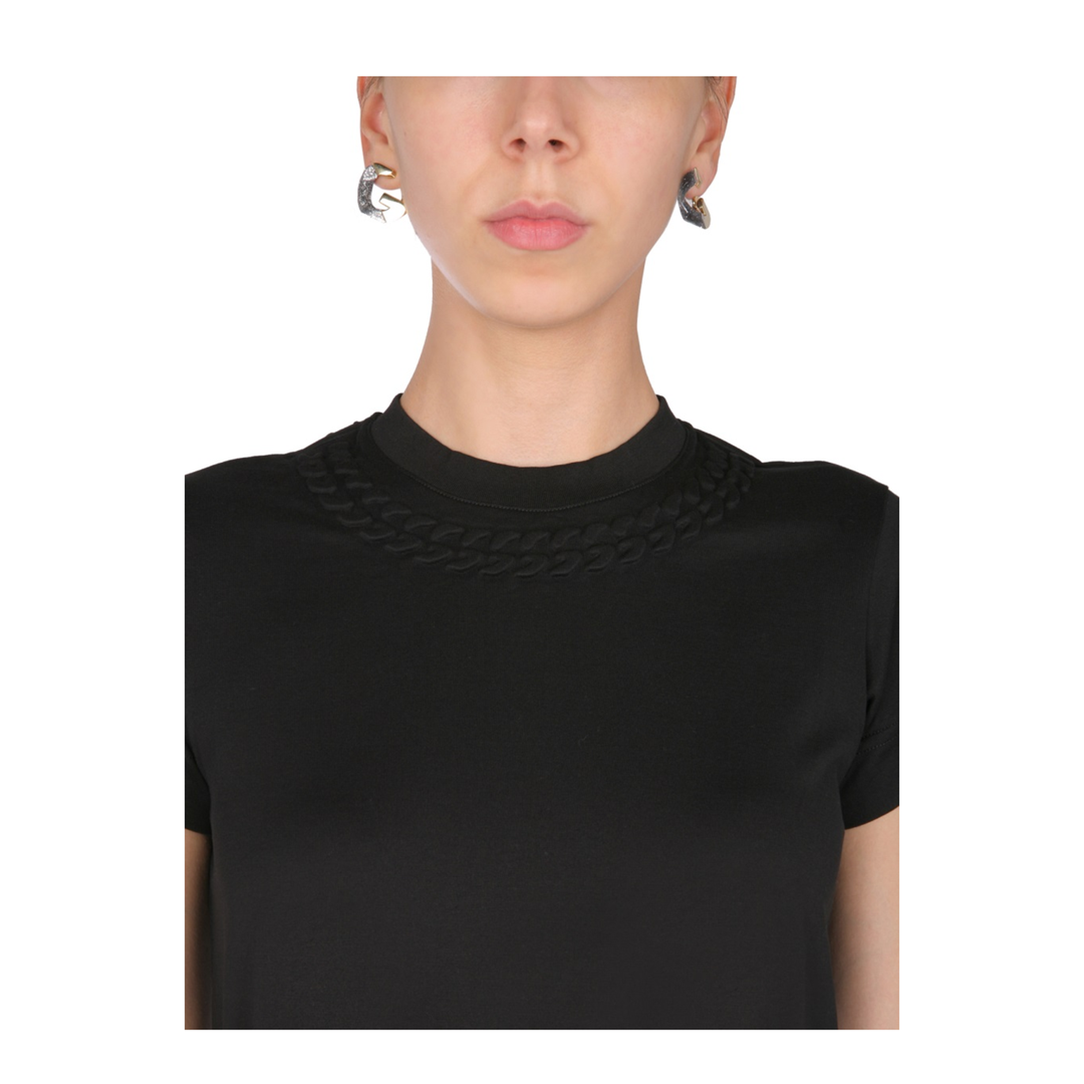 T-Shirt with Chain Motif