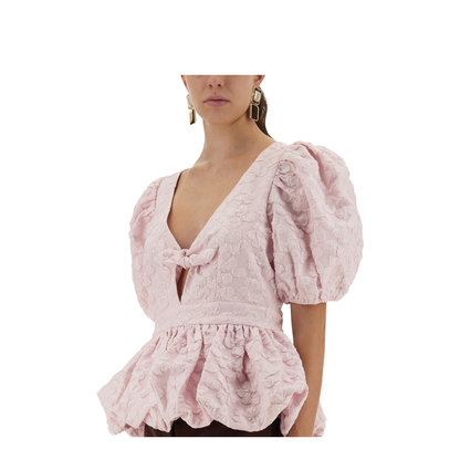 Top With Puff Sleeves