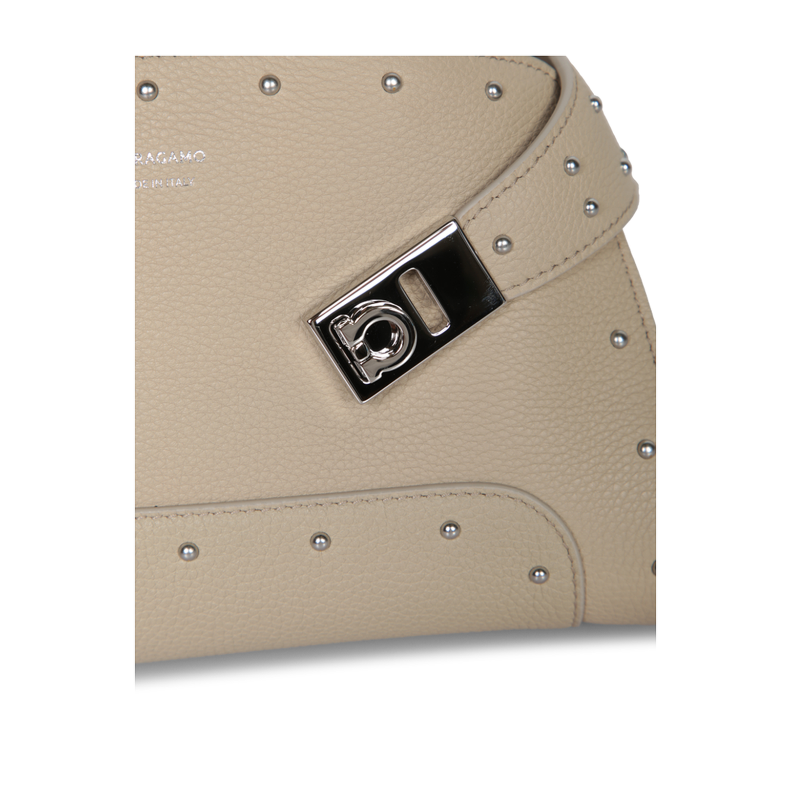 Mini Hug Beige Leather Bag