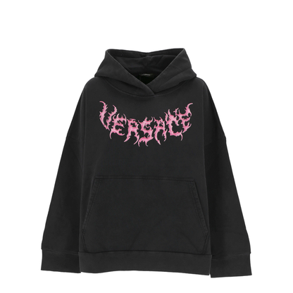 Hooded Sweatshirt With Logo In Black