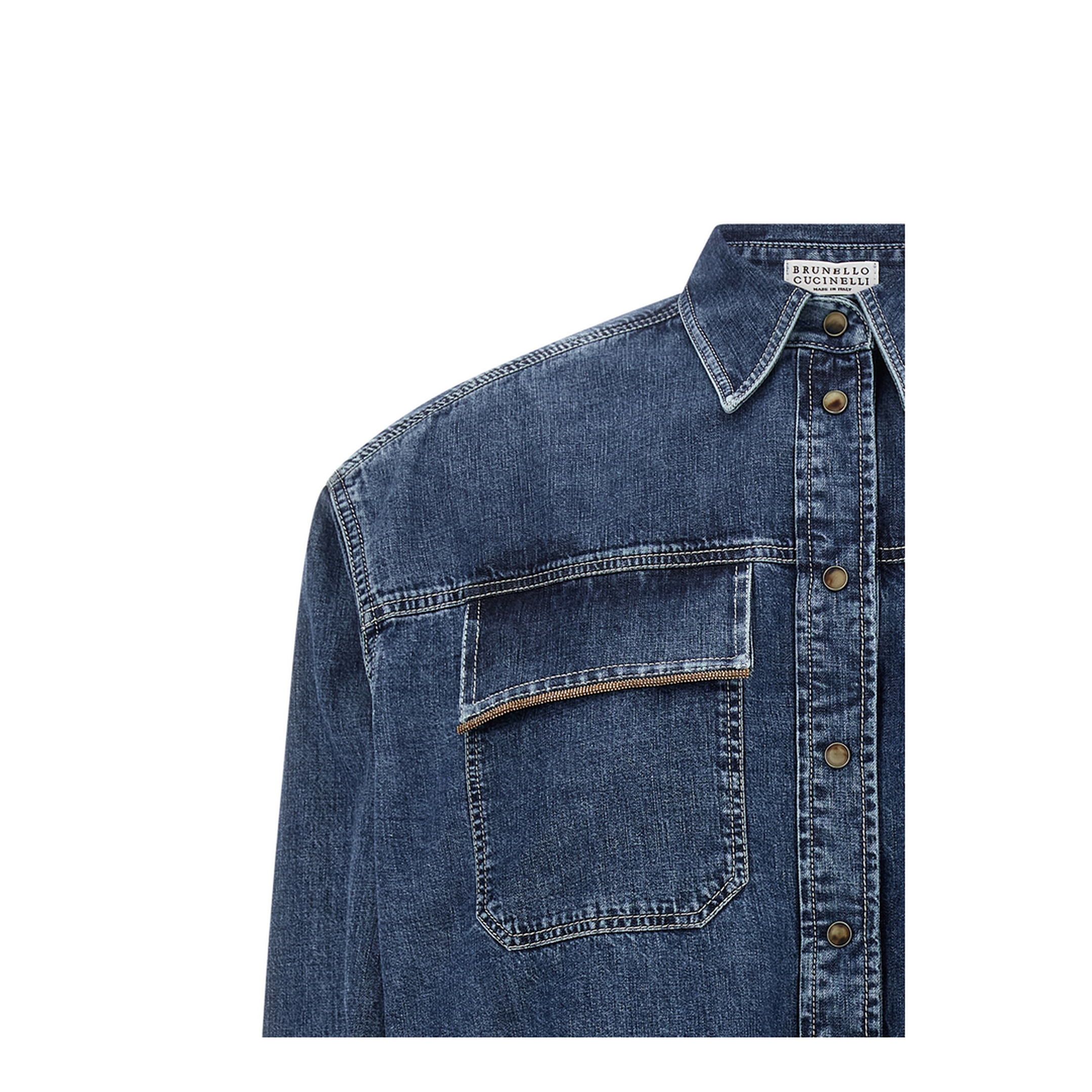 Lightweight Denim Shirt - Blue