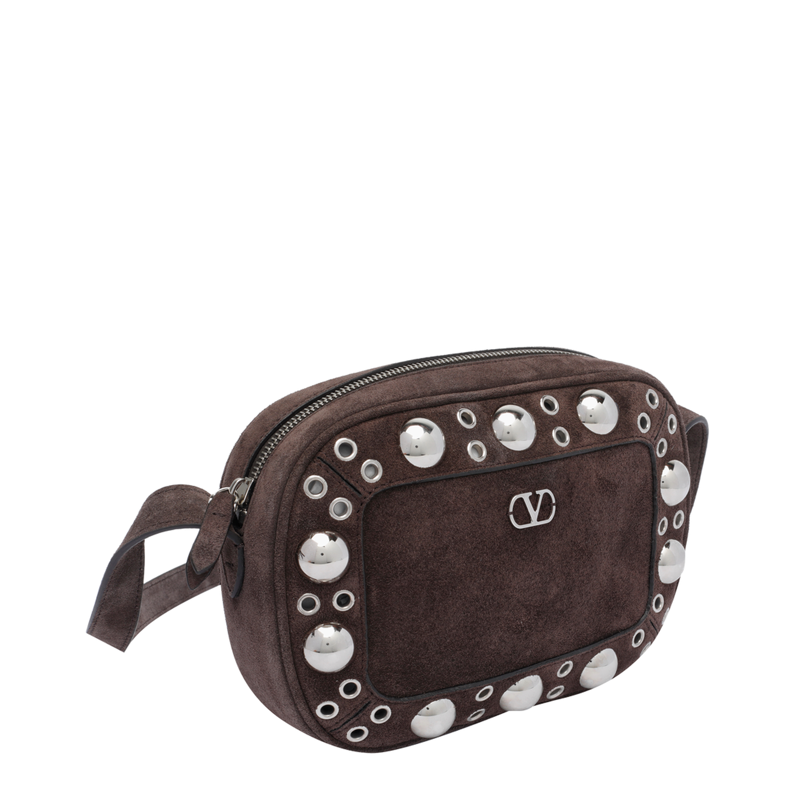Brown Suede Nellcote Crossbody Bag