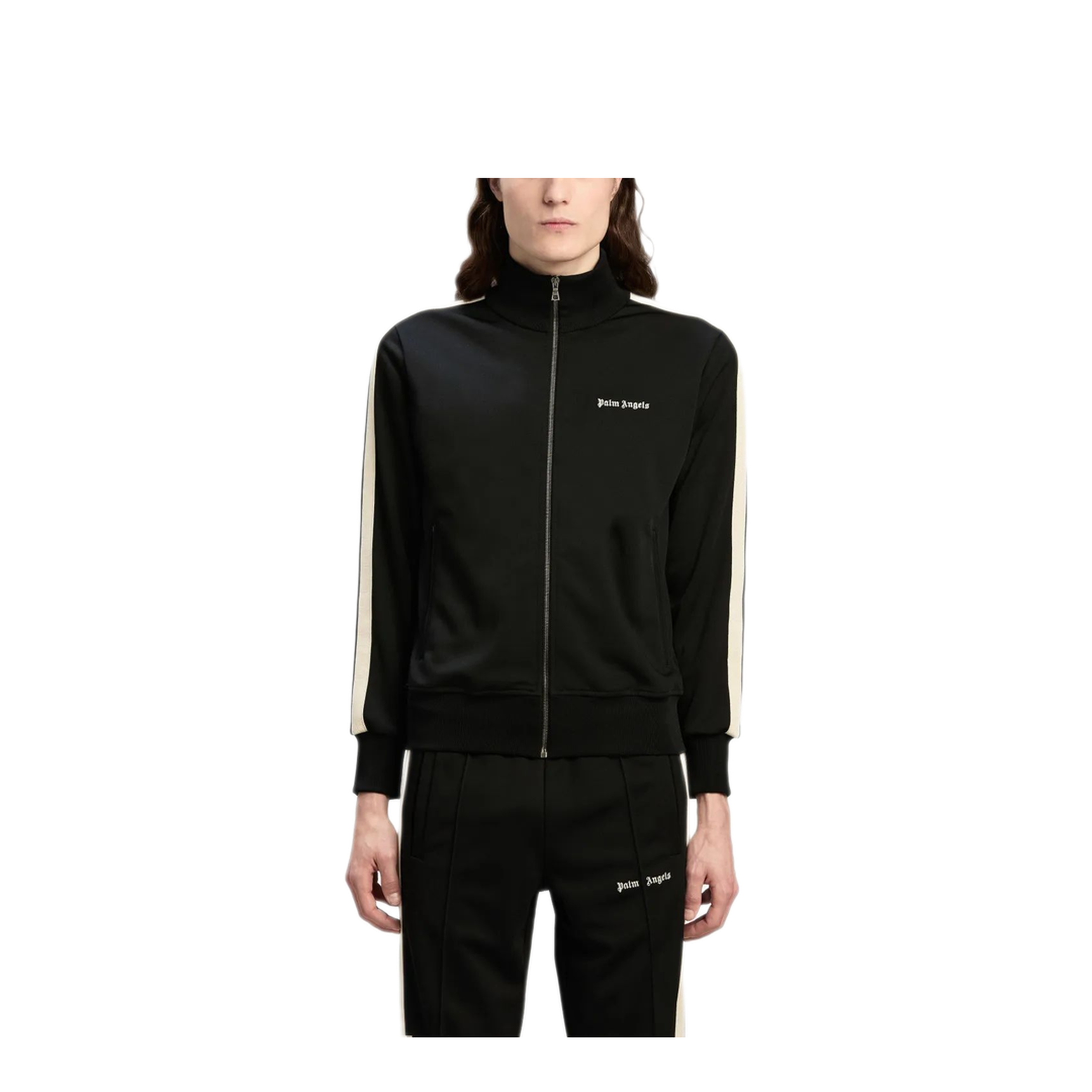 MAYFEYR - Palm Angels - Classic Logo Track Jacket Black - PMBD058C99FAB0021003