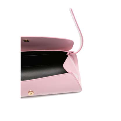 Cannolo Small Calfskin Shoulder Bag - Pale Pink