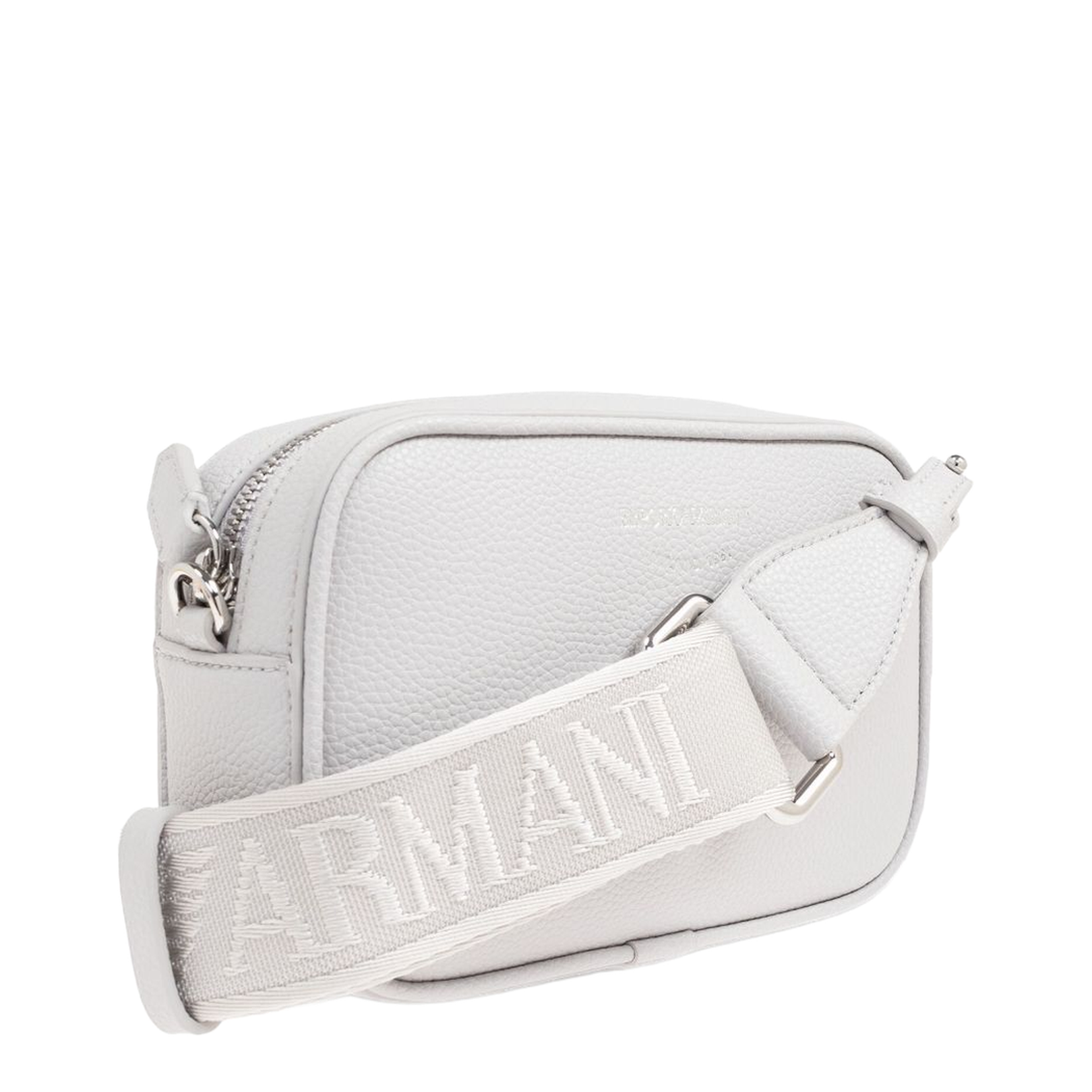 Shoulder Bag with Logo Plaque