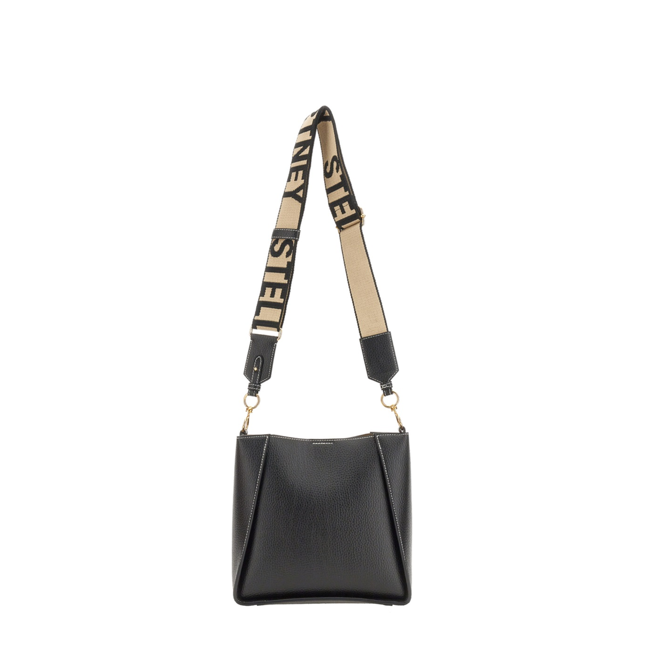 Eco Leather Shoulder Bag - Black