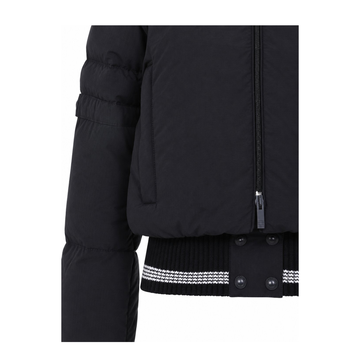 Cropped Downfilled Front Zip Jacket