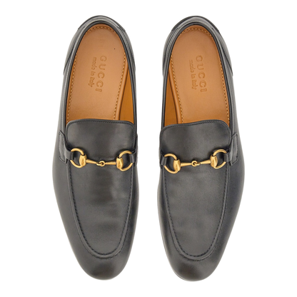 Black Leather Jordaan Loafer