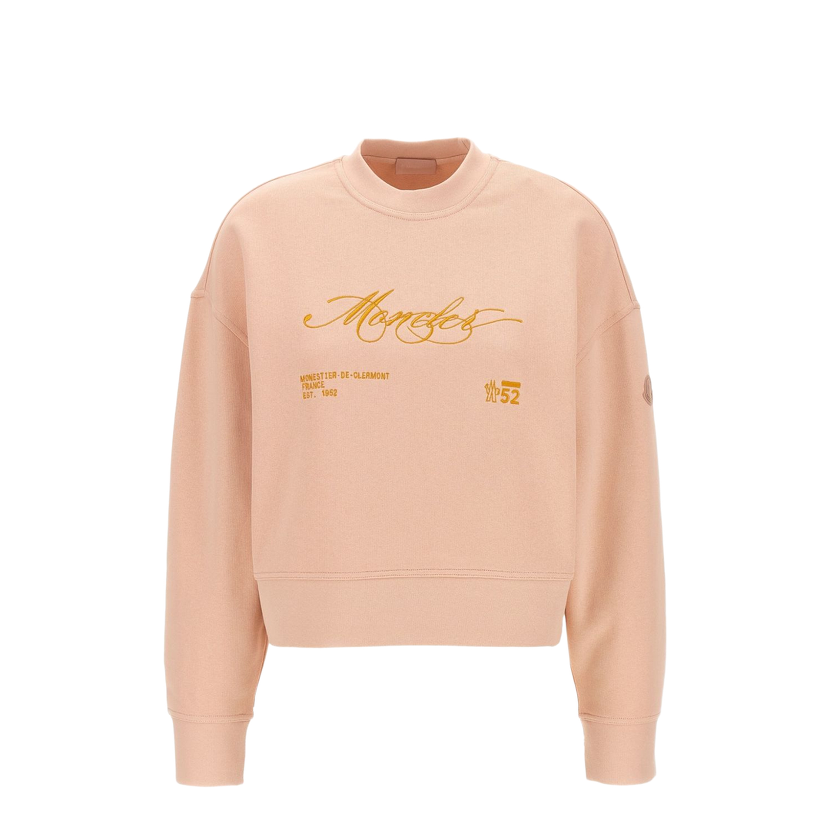 Light Pink Embroidered Cotton Sweatshirt