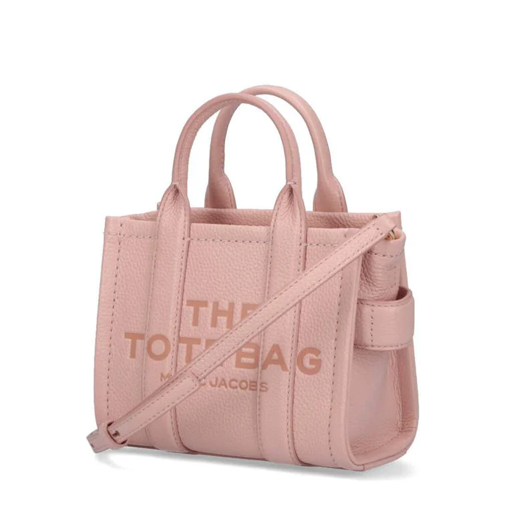 Leather Mini Tote Bag Petal Pink