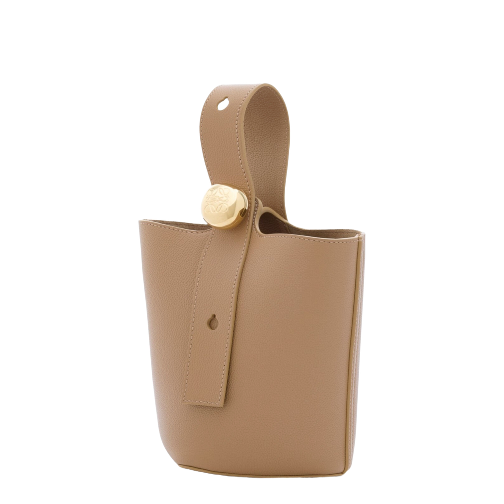 Mini Pebble Bucket in Soft Grained Calfskin