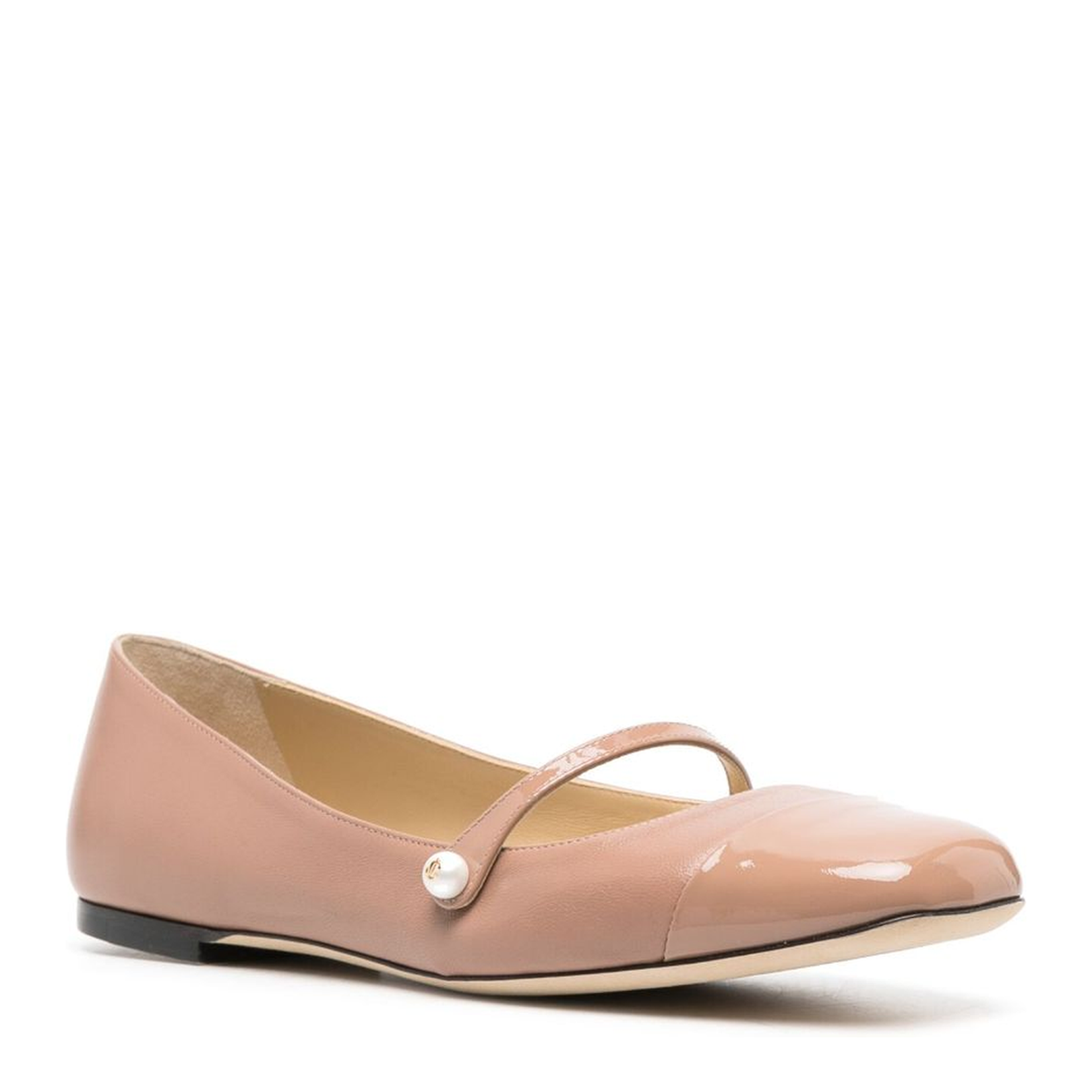 Ballet Pink Nappa and Patent Leather Pumps