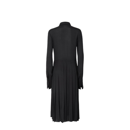 Long Jacquard Silk Dress