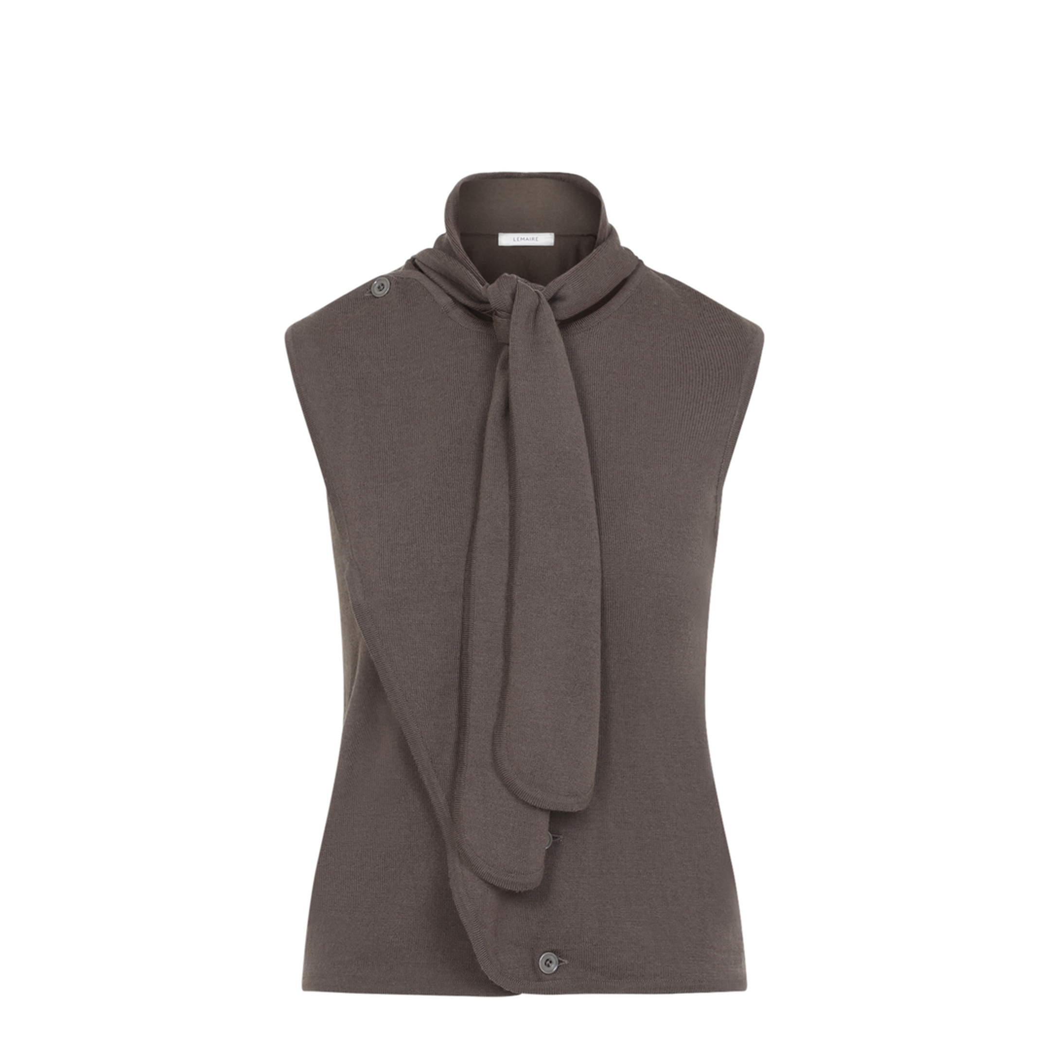 MAYFEYR - Lemaire - Asymmetrical Vest Shitake - PO0053LK1063BR310