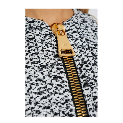 Sleeveless Tweed Dress