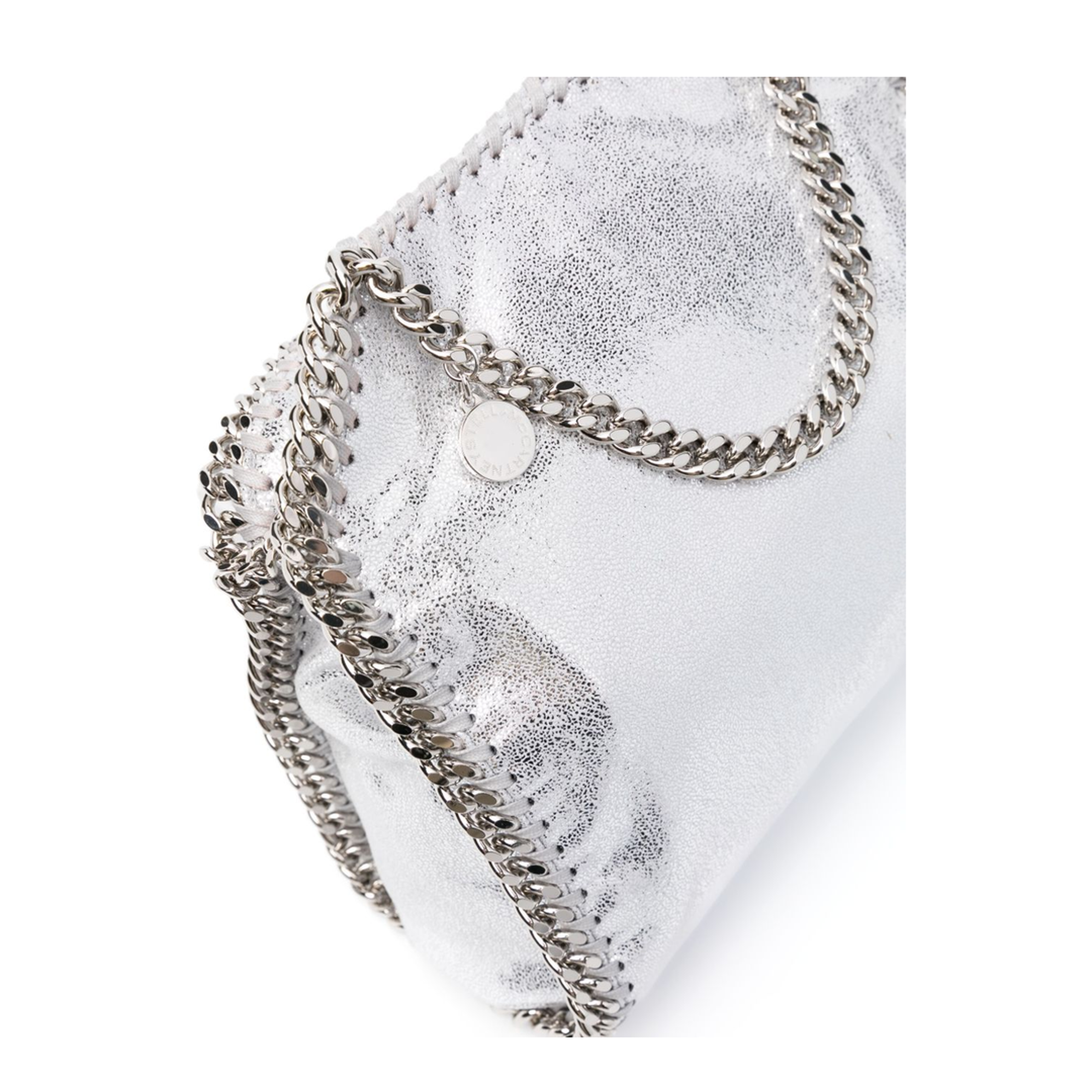 Falabella Mini Vegan Leather Tote Bag - Silver