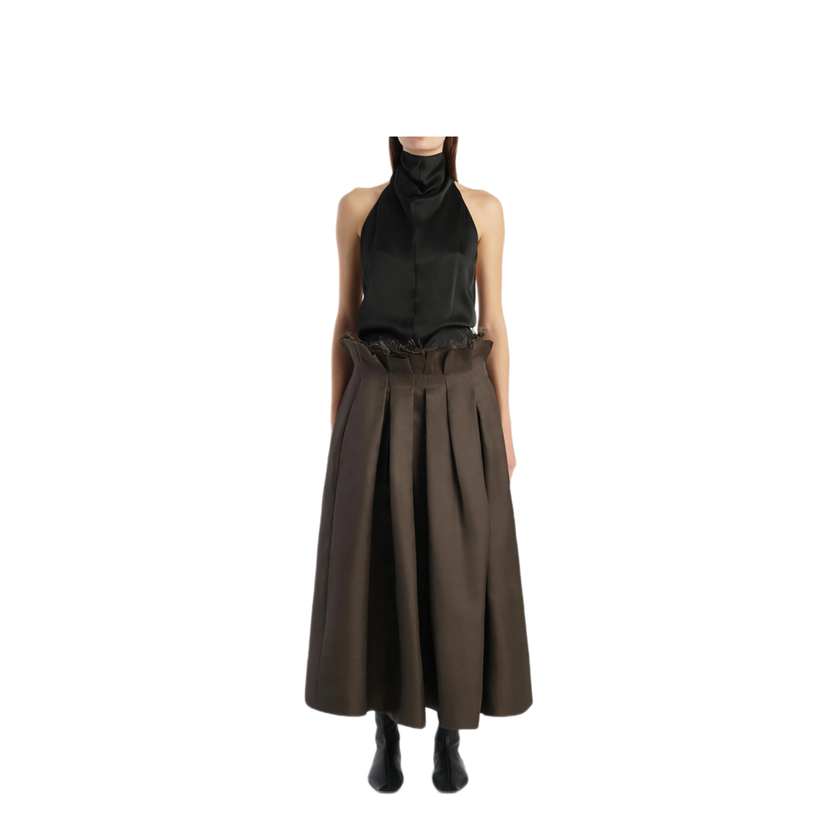 Halterneck Backless Shirt