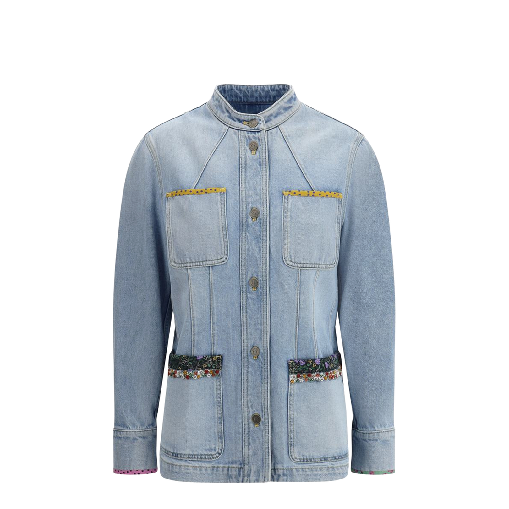 Denim Jacket With Embroidery