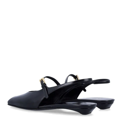 Leather Slingback Ballet Flats