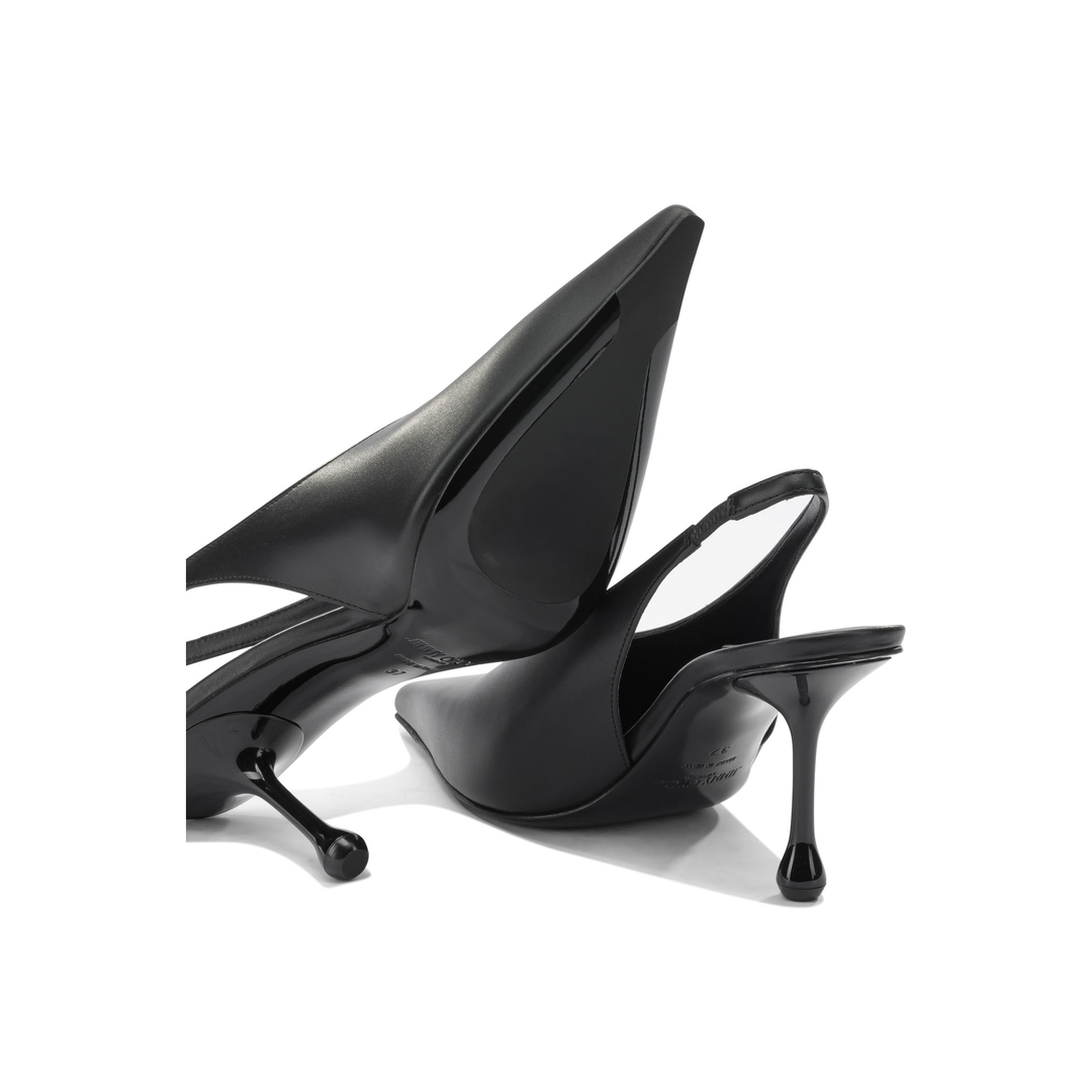 MAYFEYR - Jimmy Choo - "Isa 80" Slingback - ISA80CLFBLACK