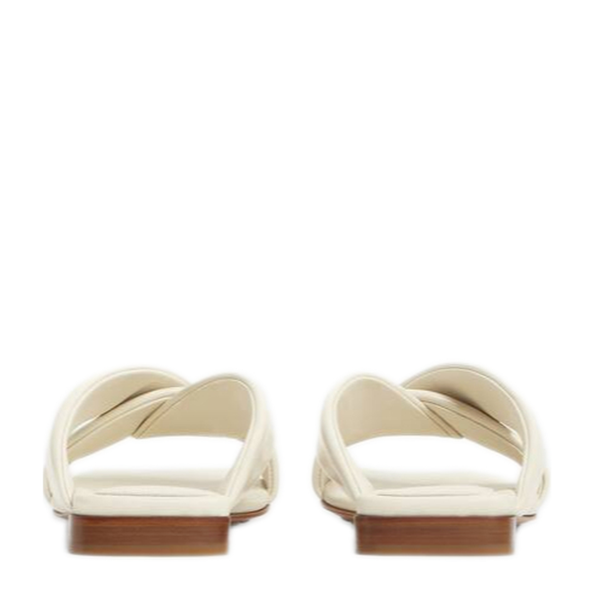MAYFEYR - Bottega Veneta - Ivory Leather Riva Slippers - 827569V3H909031