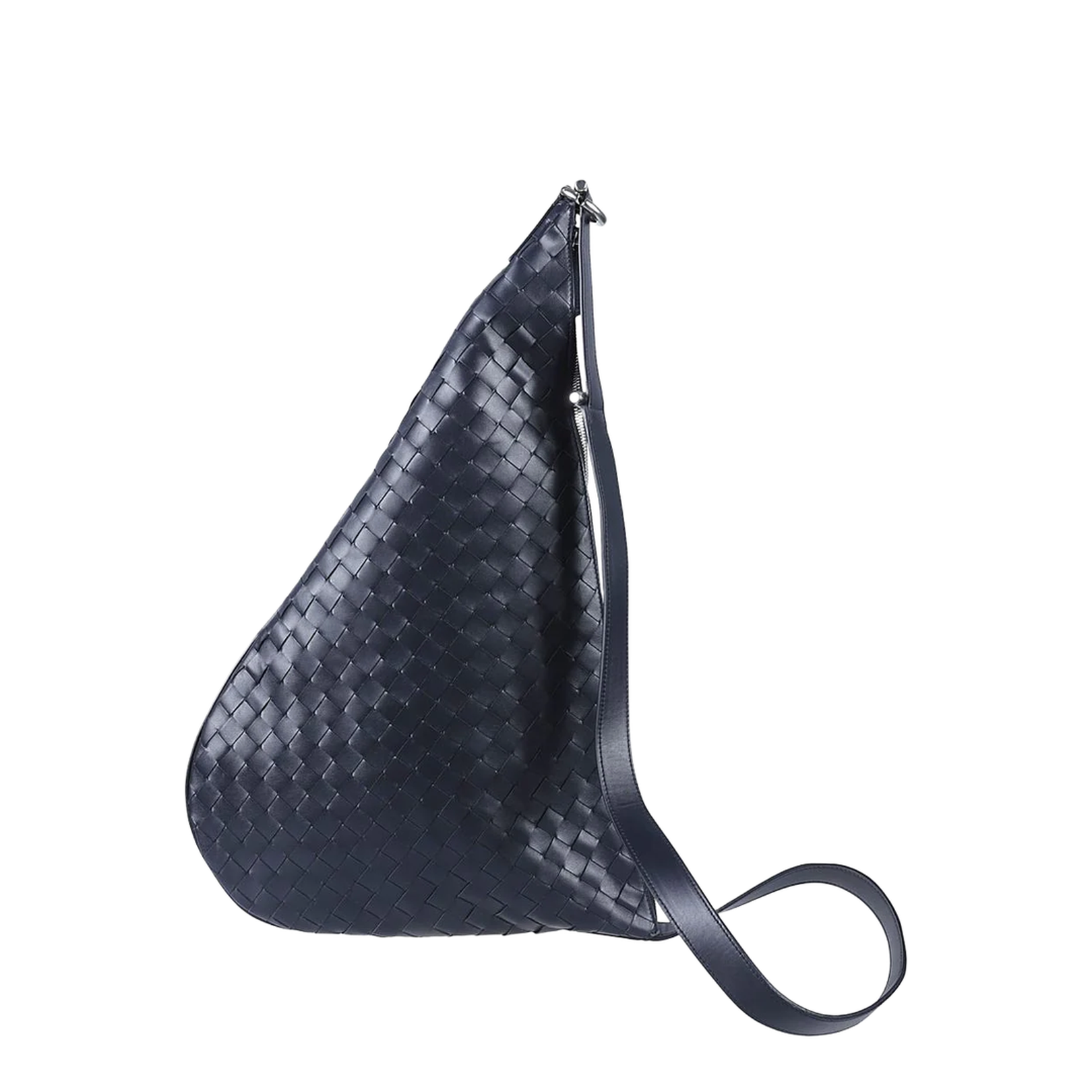 Virgule Medium Leather Shoulder Bags - Black