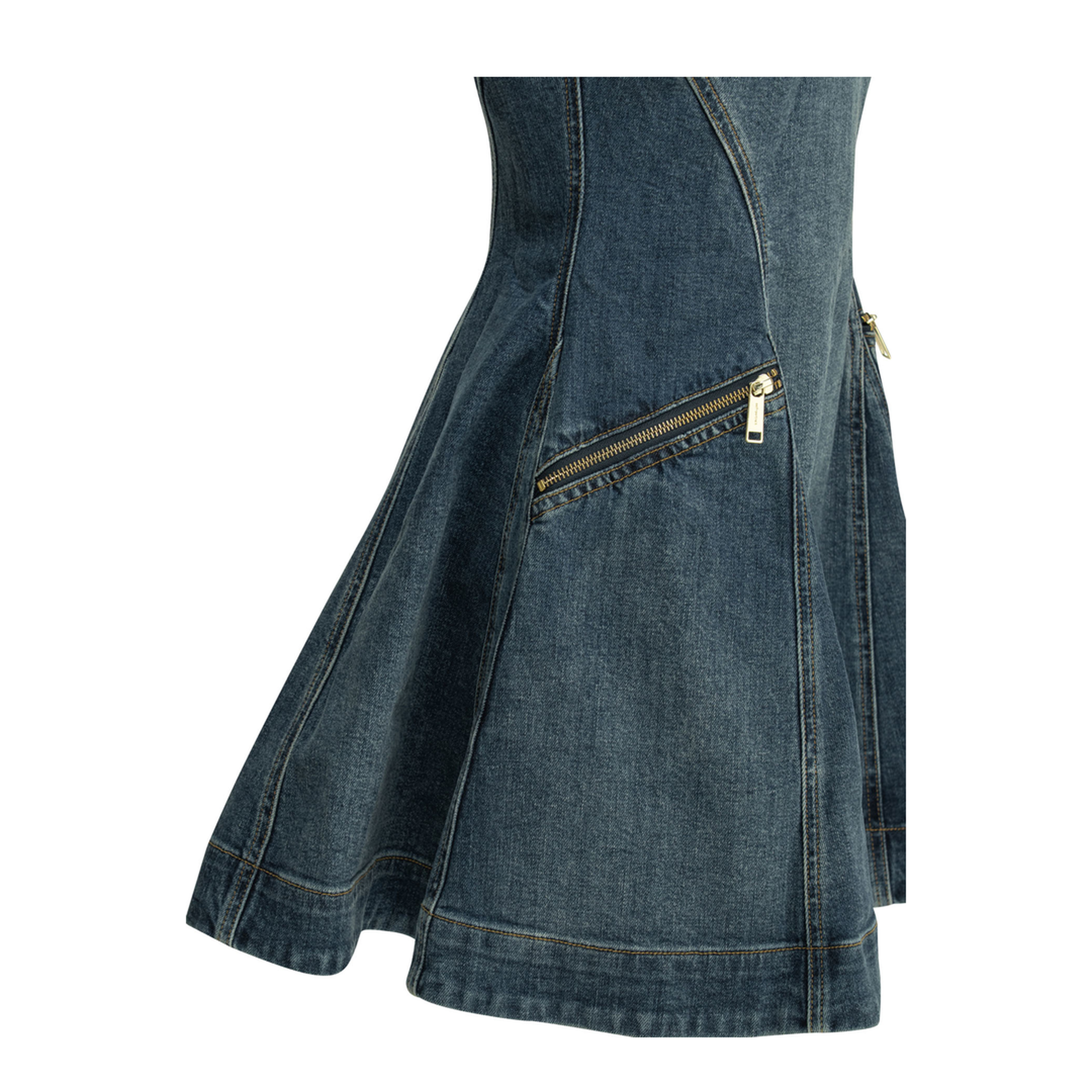 MAYFEYR - Self Portrait - Short Flared Dress - SS26813SBLBLUE