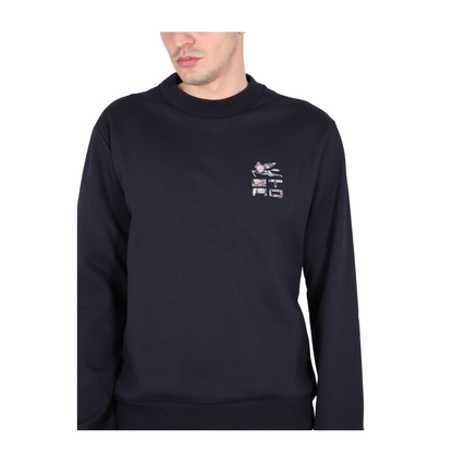 Cotton Sweatshirt with Front Logo