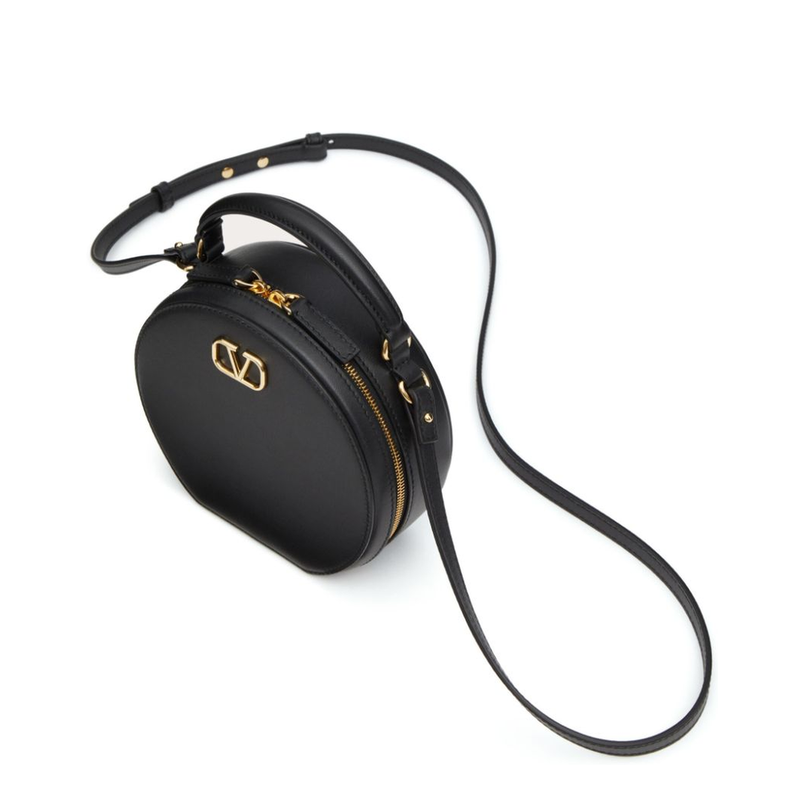 Vlogo Signature Calfskin Mini Bag in Black
