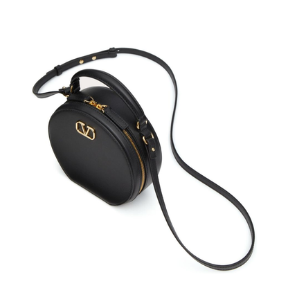 Vlogo Signature Calfskin Mini Bag in Black