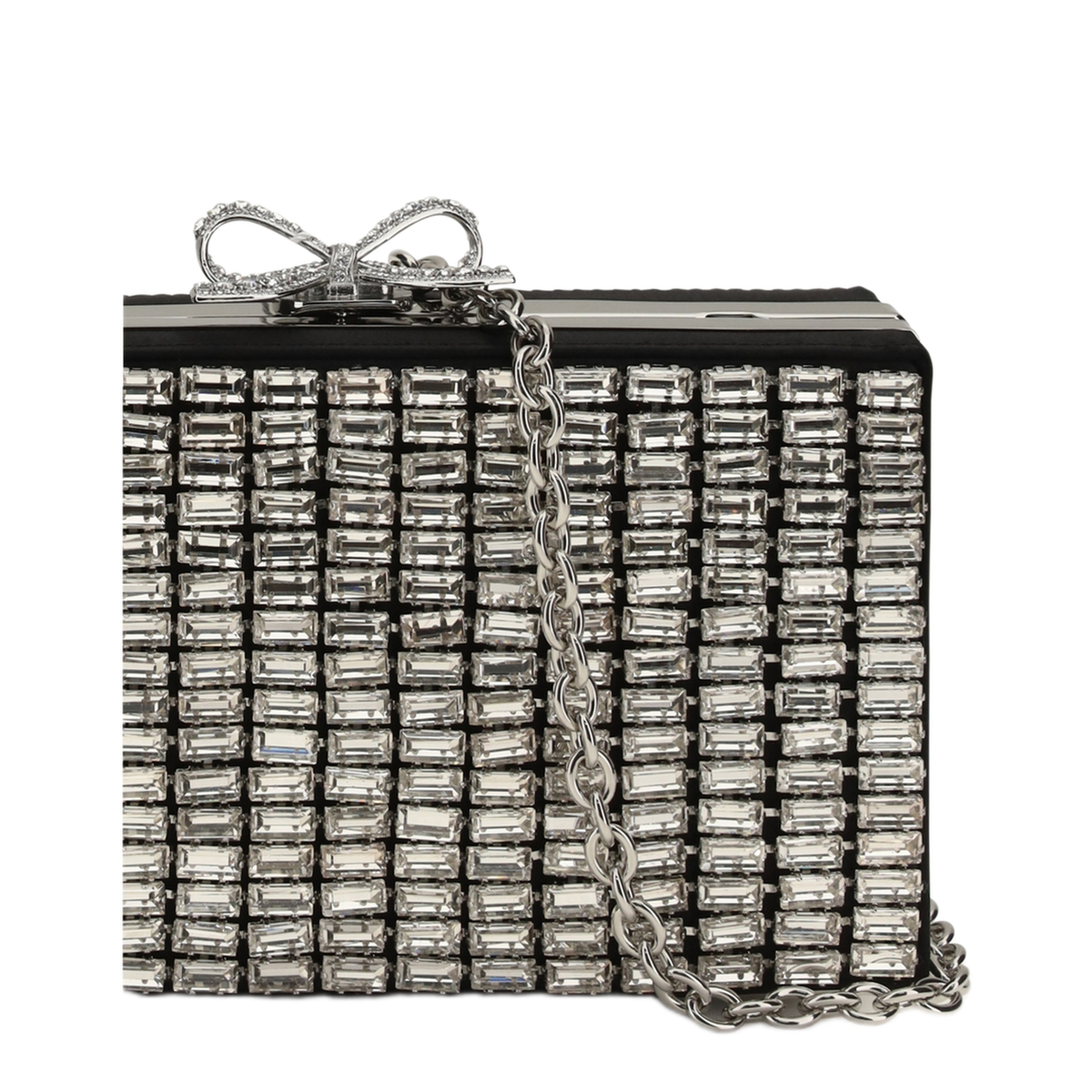 AQUA Crystal Clutch - Silver