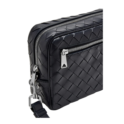 Intrecciato With Wristlet Leather Pouch Nocturnal