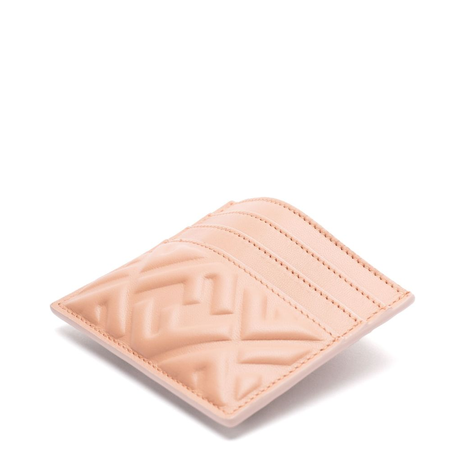 Card Holder Baguette Leather Pink