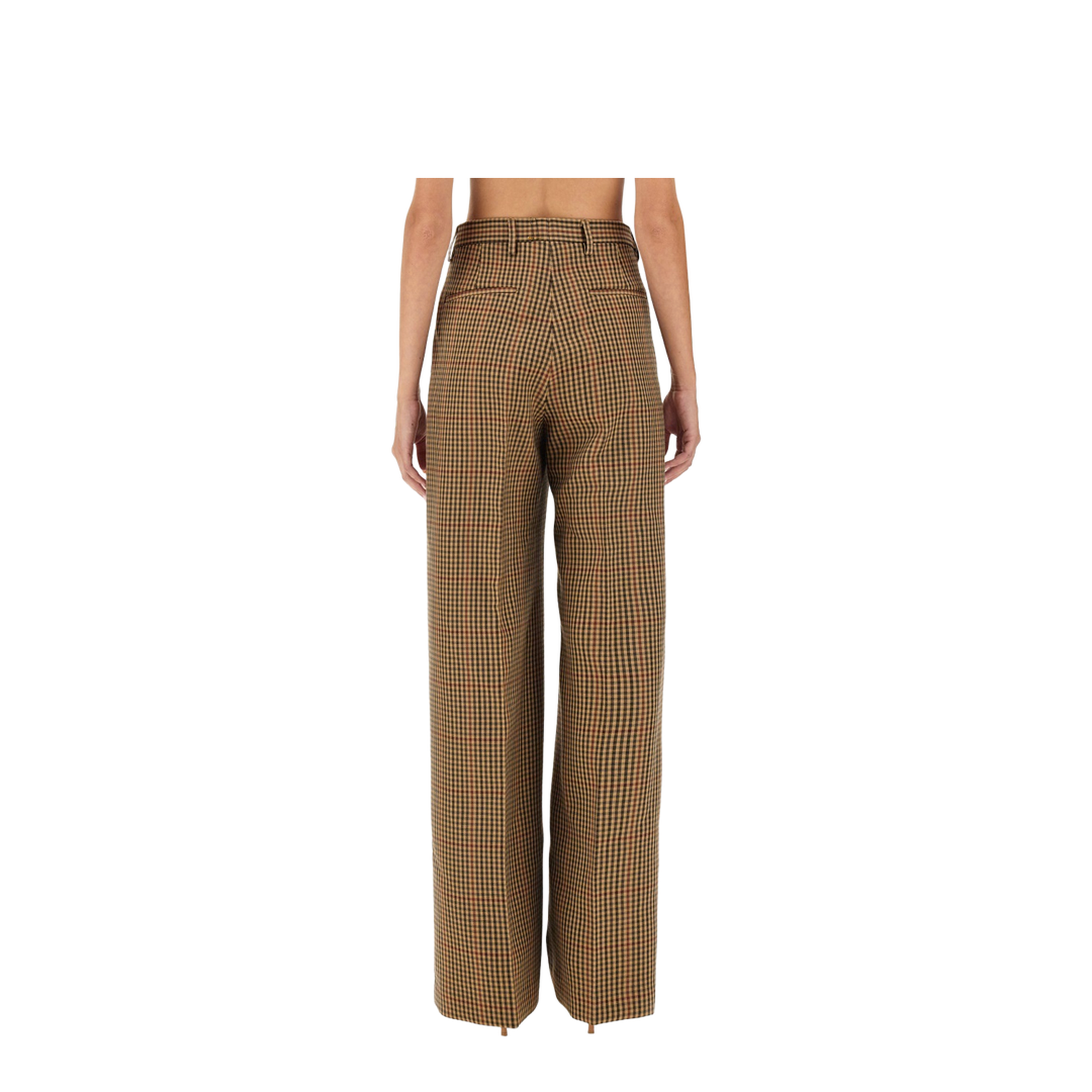 Pants with Check Pattern