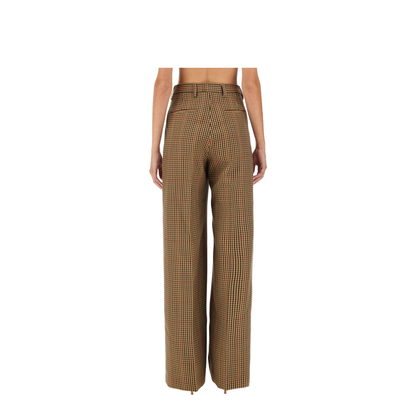 Pants with Check Pattern