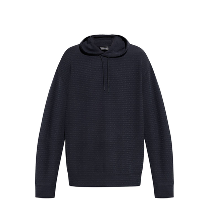 Hooded Sweatshirt with All-Over Lettering