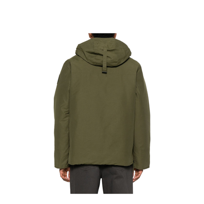 Army Green Cotton Blend Maitland Down Jacket