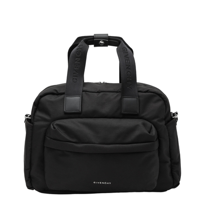 Black Baby Changing Bag with Logo