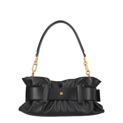 Shoulder Bag Leather Black