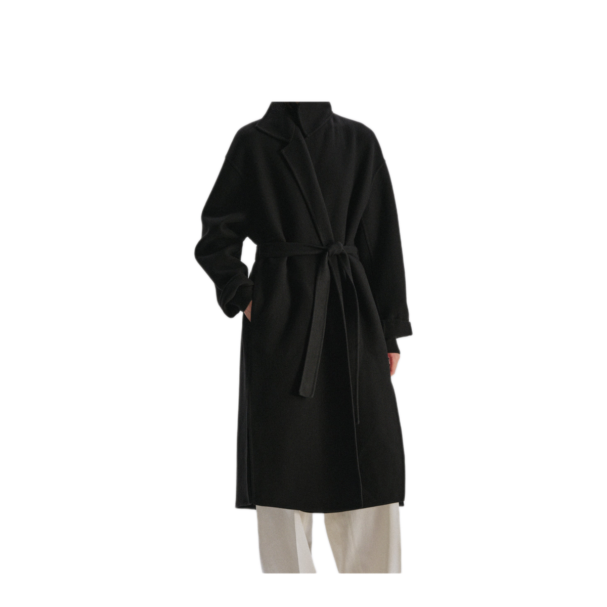 MAYFEYR - The Row - Black Wool Blend Ciara Coat - R000442W1439BLK