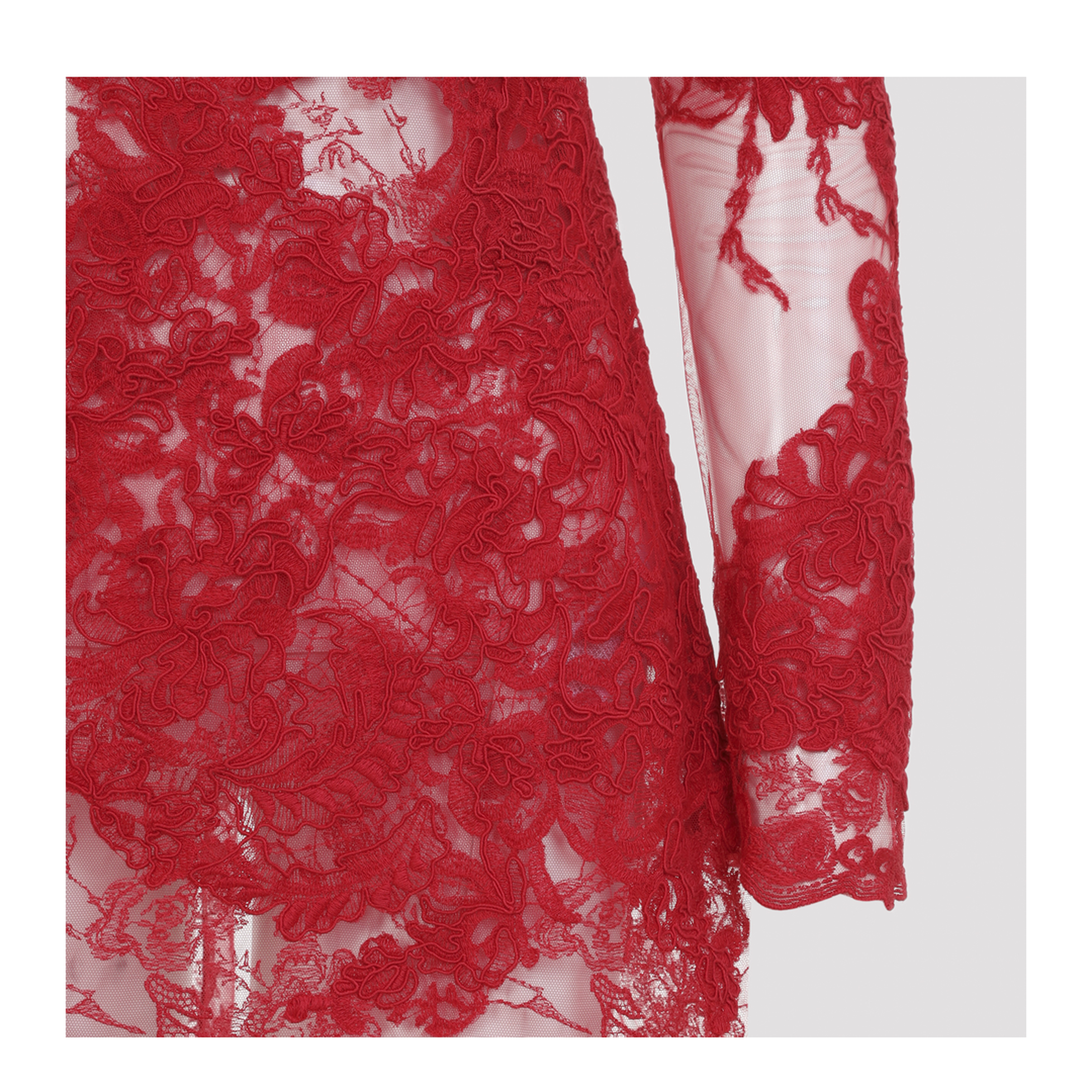MAYFEYR - Ermanno Scervino - Scarlet Lace Mini Dress - D492Q725APZBD91559