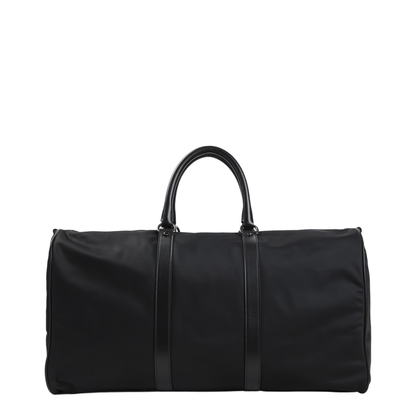 Nylon Bag Leather Black