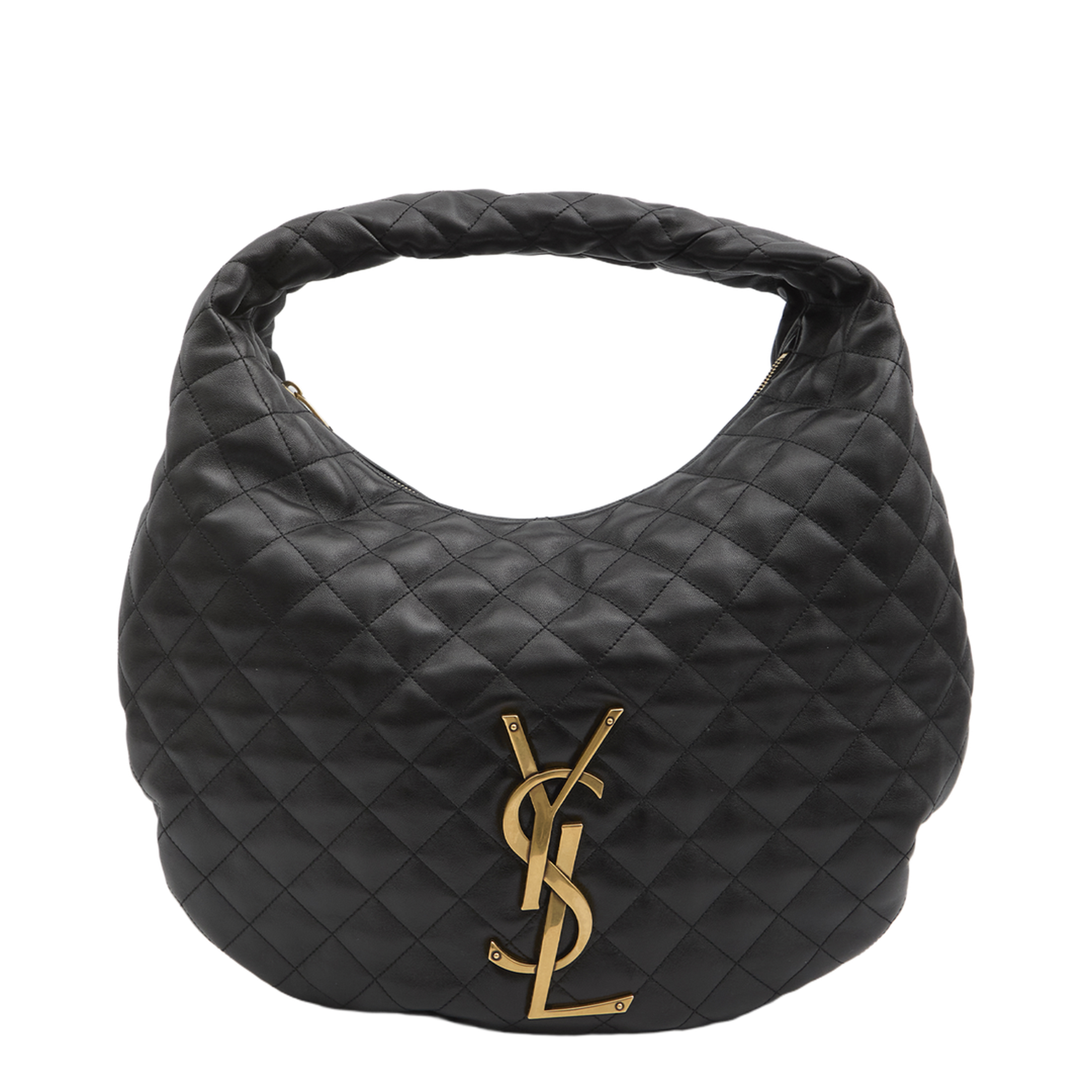 ICARE Hobo in Quilted Nappa in Black