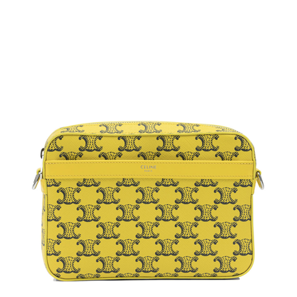 Triomphe Canvas Small Canvas Messenger Bag - Ultra Yellow