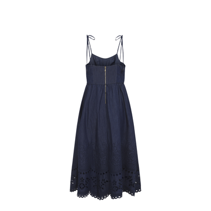 MAYFEYR - Zimmermann - Mahon Broderie Denim Midi Dress - 8319DSS263
