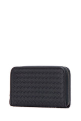 Intrecciato Long Wallet, Ruthenium Hardware