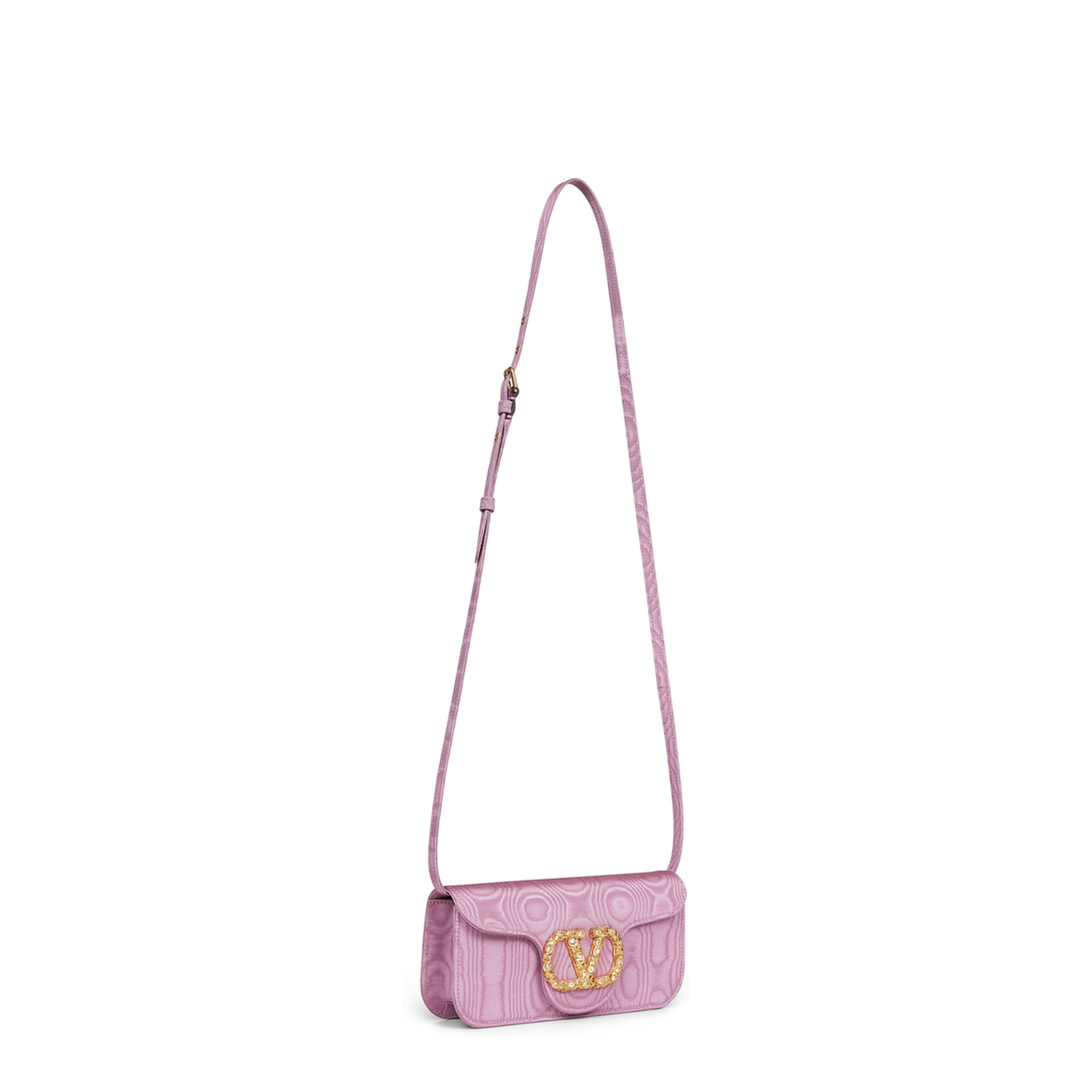 Pink Fabric Loca Clutch
