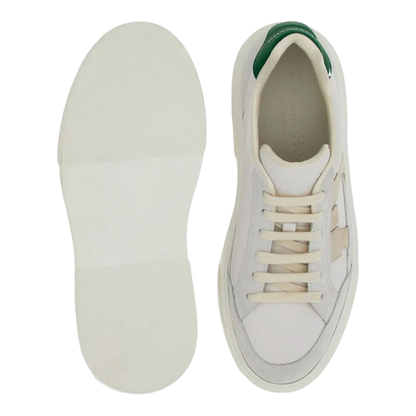 MAYFEYR - Ferragamo - Leather Sneakers With Gancini Patch - 0235880769881
