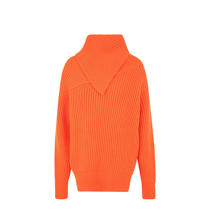 Long Sleeves Foulard Neck Cardigan